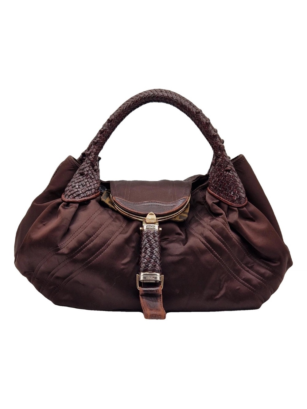 Fendi satin spy bag